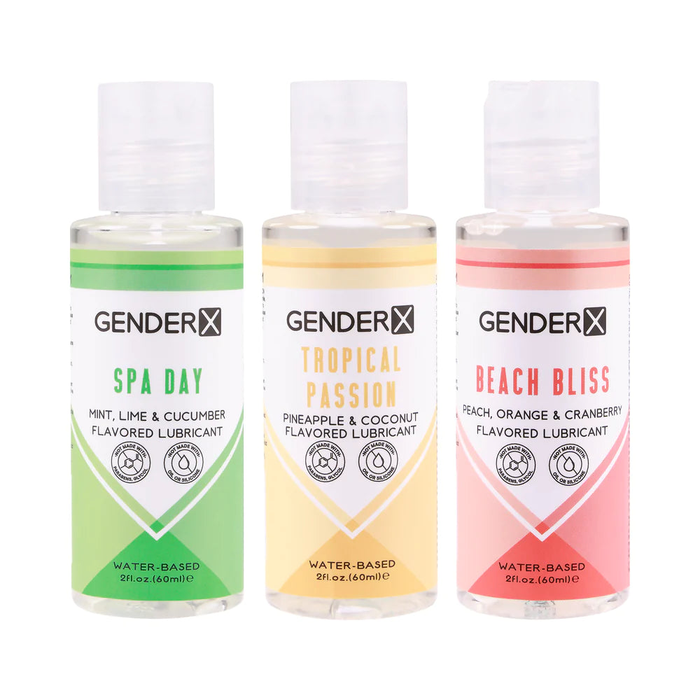 Gender X Flavored Lube Travel 3-Pack GENDER X