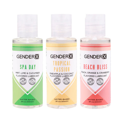 Gender X Flavored Lube Travel 3-Pack GENDER X