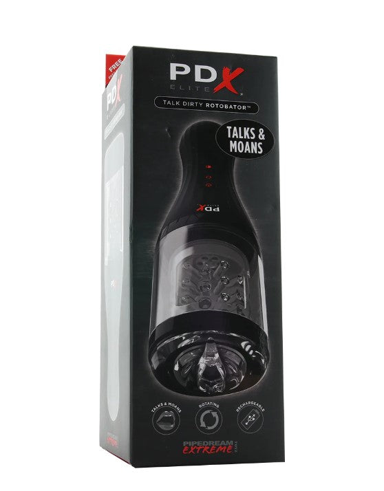 PDX Elite Talk Dirty Rotobator Stroker Talks &amp; Moans - SP BOUTIQUE