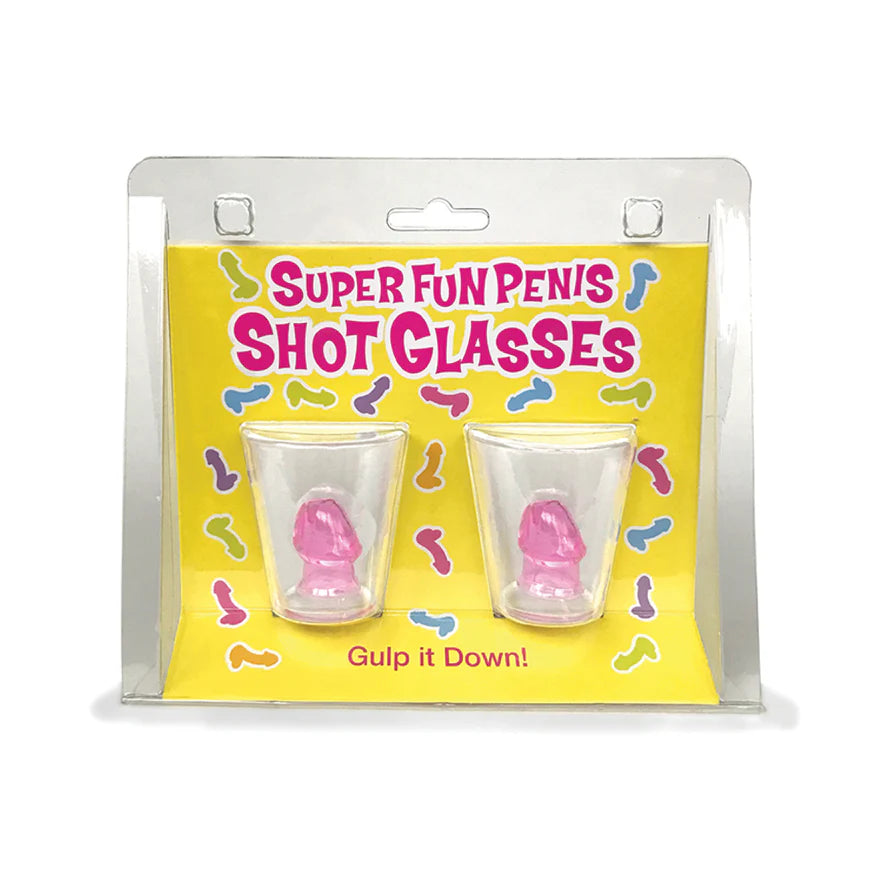 Super Fun Penis Shot Glasses 2-Pack LITTLE GENIE