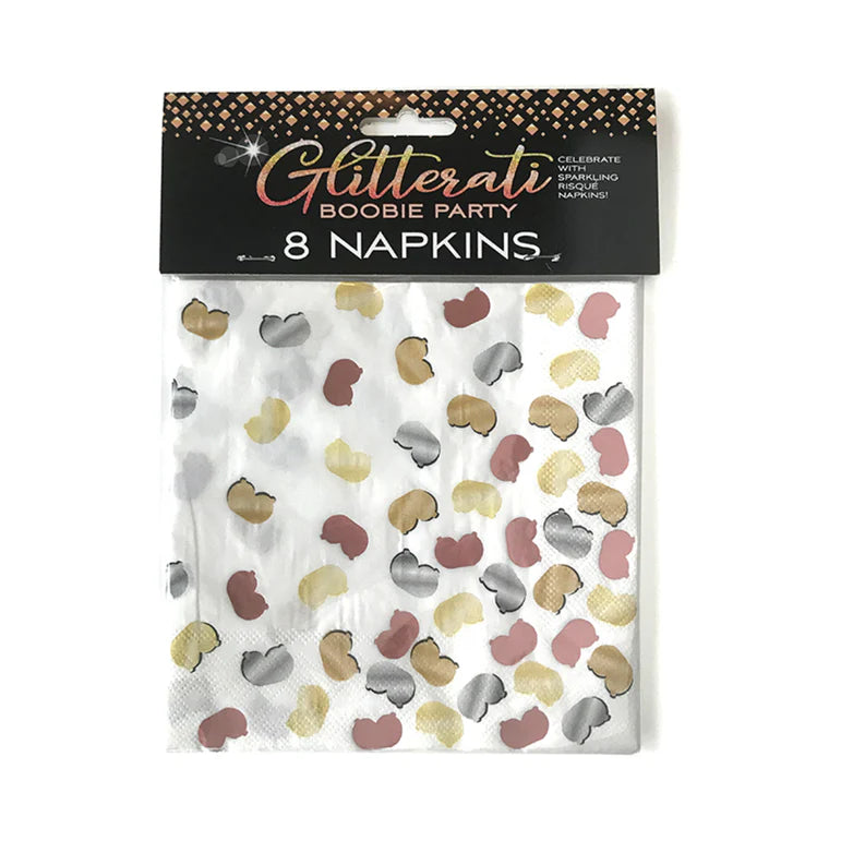 Glitterati Boobie Party Napkins HOTT PRODUCTS