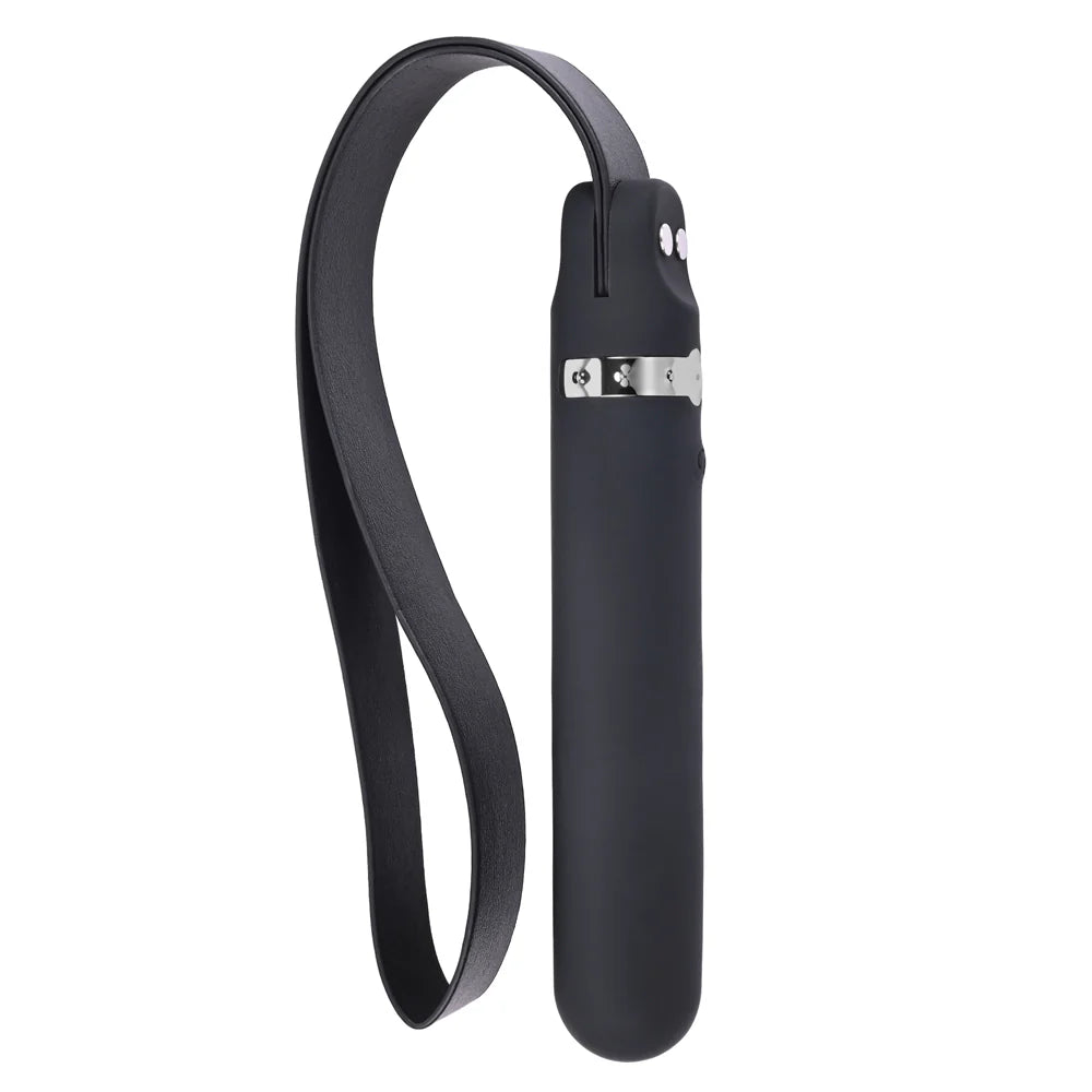 Adam &amp; Eve Spank Me Vibe Rechargeable Silicone Vibrator With Slap Strap End ADAM &amp; EVE