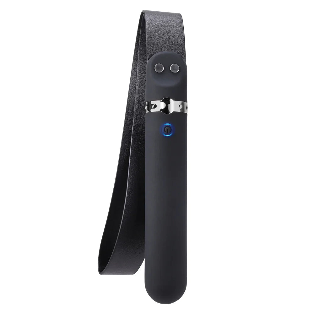 Adam &amp; Eve Spank Me Vibe Rechargeable Silicone Vibrator With Slap Strap End ADAM &amp; EVE