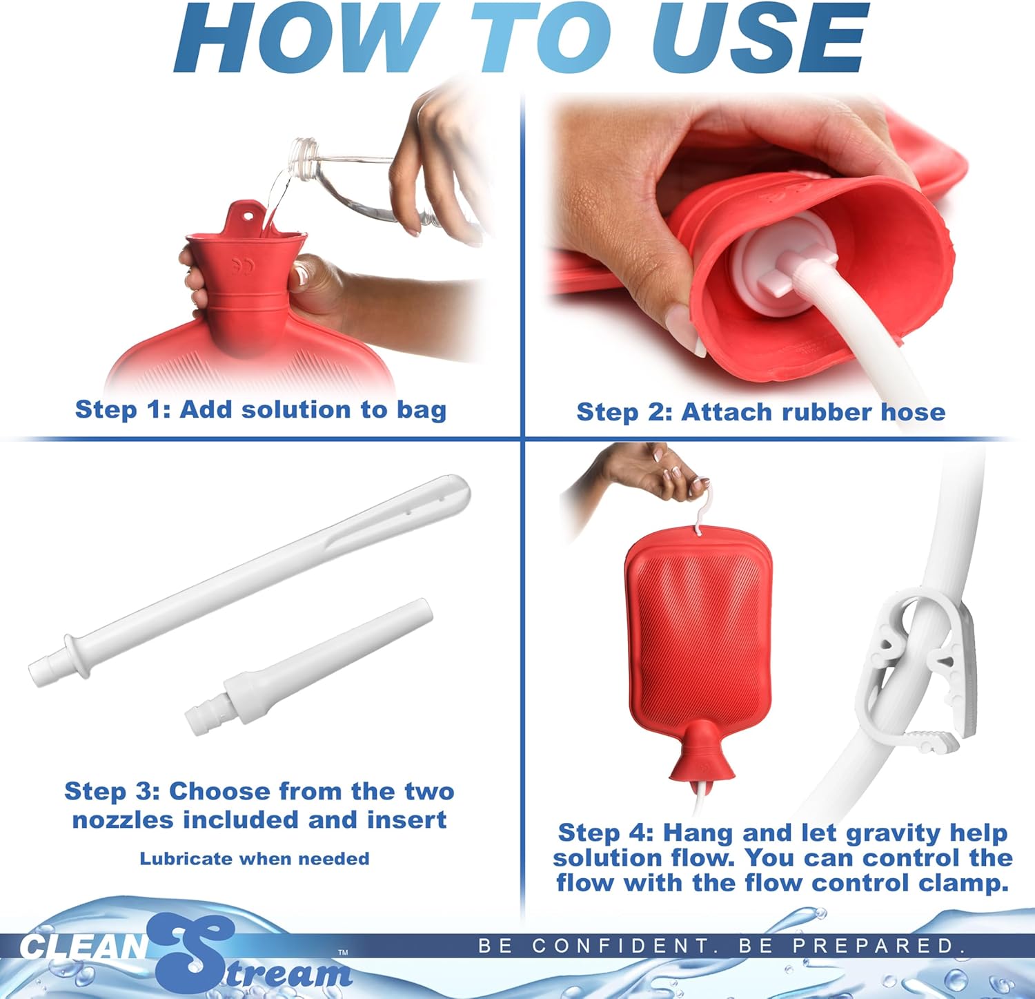 Kit de limpieza de botellas de agua Clean Stream