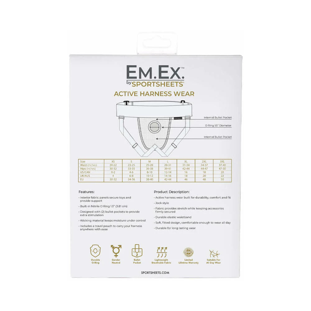 Sportsheets Em.Ex. Fit Harness Jock Knit Adjustable XL-3XL SP BOUTIQUE