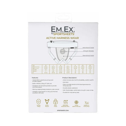 Sportsheets Em.Ex. Fit Harness Jock Knit Adjustable XL-3XL SP BOUTIQUE