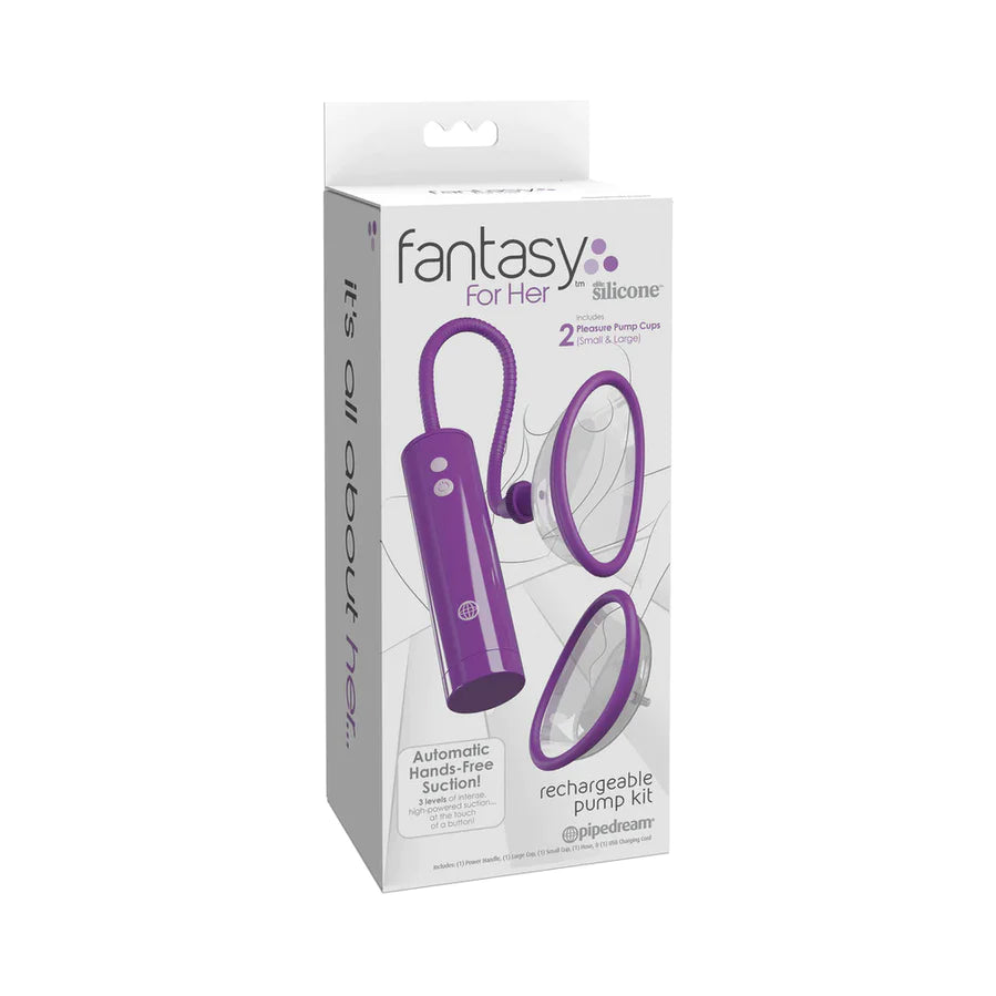 Fantasy For Her Rechargeable Pleasure Pump Kit with Remote Control PIPEDREAM