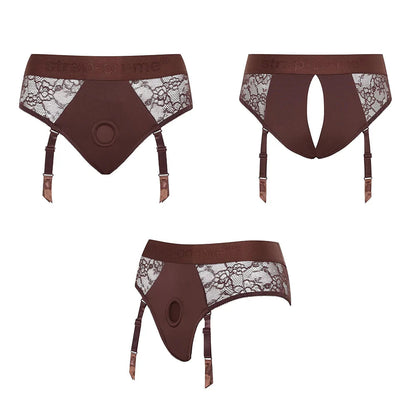 Strap-On-Me Diva Lingerie Harness Night- Chocolate STRAP-ON-ME