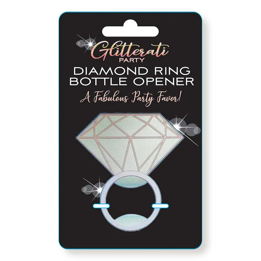 Glitterati Party Diamond Ring Bottle Opener LITTLE GENIE