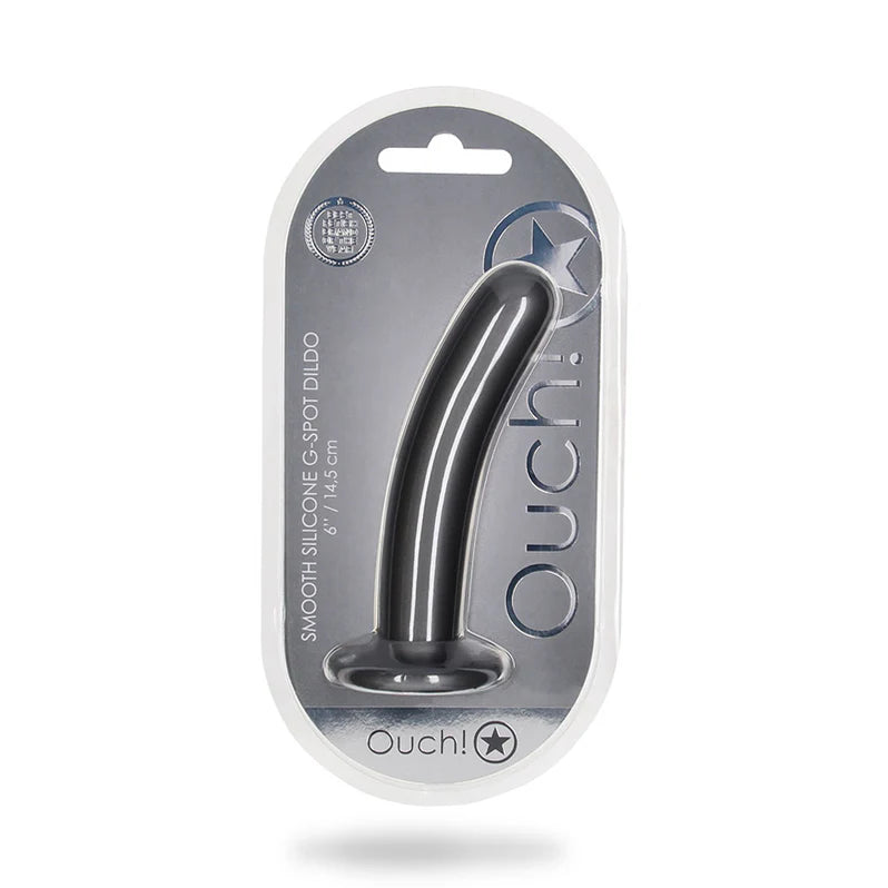 Ouch! Smooth Silicone 6 in. G-Spot Dildo OUCH!