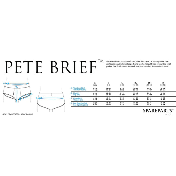 SpareParts Pete Briefs Nylon Packing Underwear SPAREPARTS