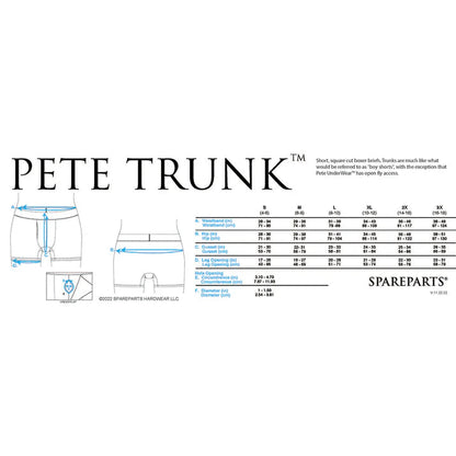 SpareParts Pete Trunks Nylon Packing Underwear Black SPAREPARTS