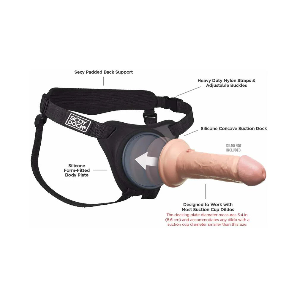 Body Dock Elite Silicone Strap-On Harness PIPEDREAM