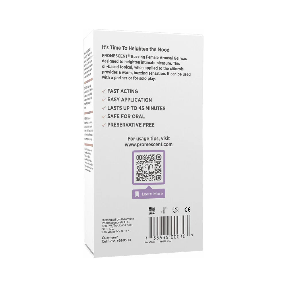 Promescent Female Arousal Buzzing Gel PROMESCENT