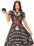 Spooky Board Beauty Costume featuring a deluxe cotton swing dress and headband, perfect ouija board costume for Halloween.