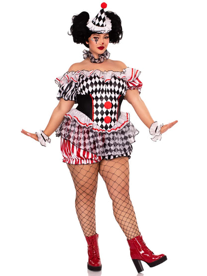 Darling Harlequin Clown Costume