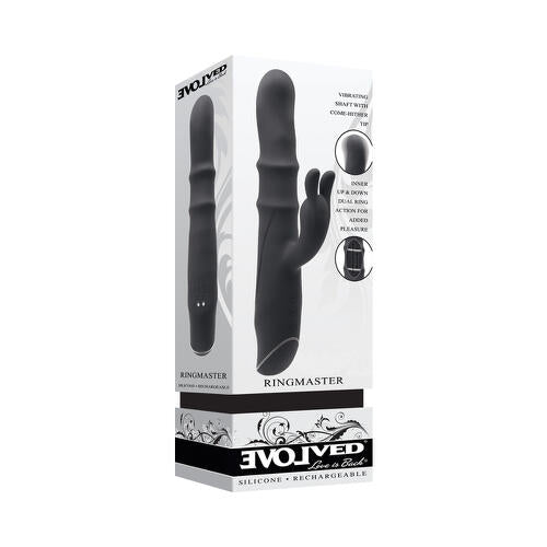 Evolved Ringmaster Rechargeable Dual Stim Vibe Silicone EVOLVED