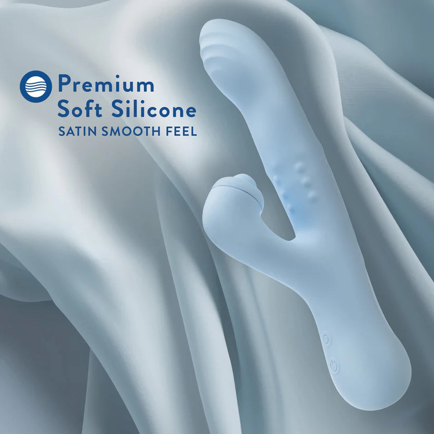 Blush Devin G-Spot Clitoral Dual Stimulation Rabbit Vibrator BLUSH