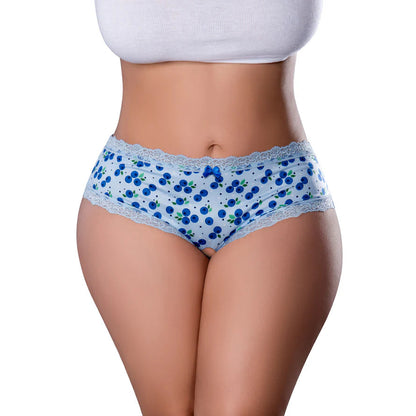 Magic Silk Sweet Treats Crotchless Boy Short with Lube Blueberry EXPOSED