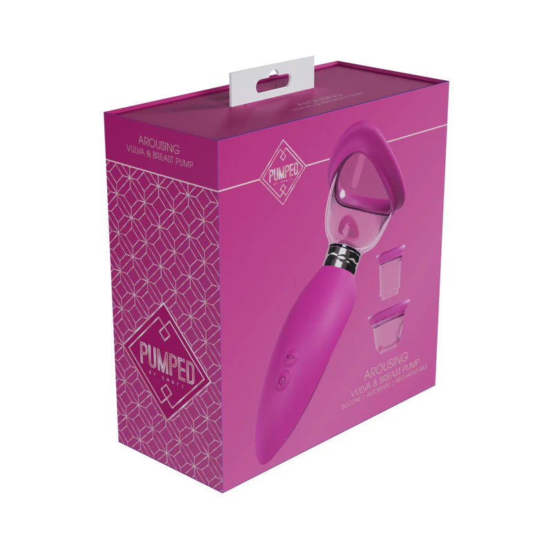 Pumped Arousing Automatic Rechargeable Vulva &amp; Breast Pump SHOTS