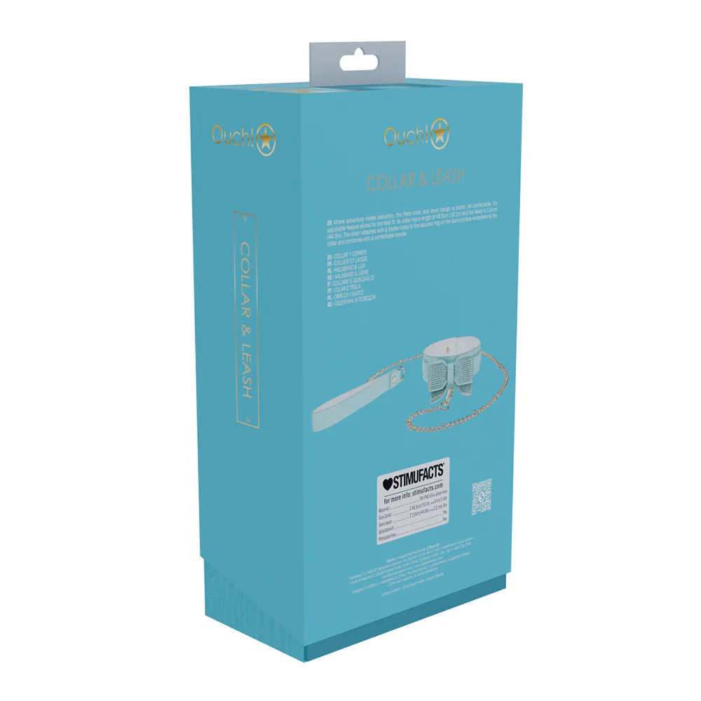 Ouch! Paris Collection Collar with Leash SHOTS