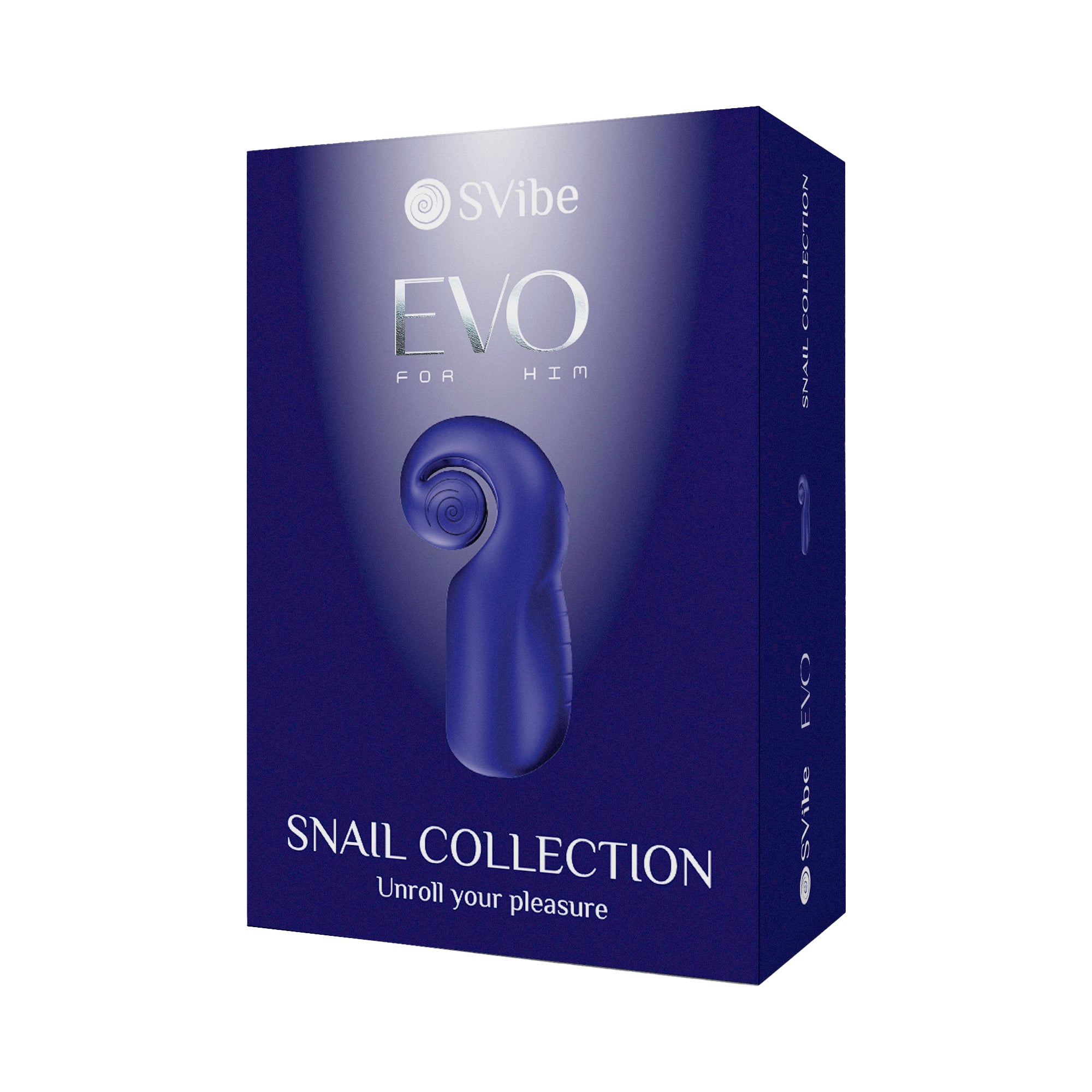 Snail Vibe SVibe Evo Rechargeable Masturbator Navy SNAIL VIBE