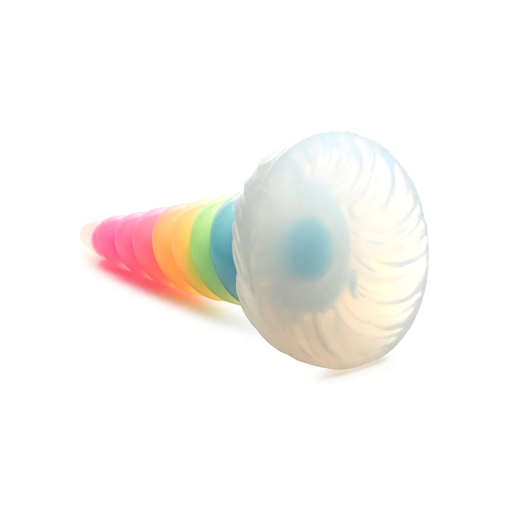 Creature Cocks Uni-Glow Glow-in-the-Dark Rainbow Silicone Dildo CREATURE COCKS