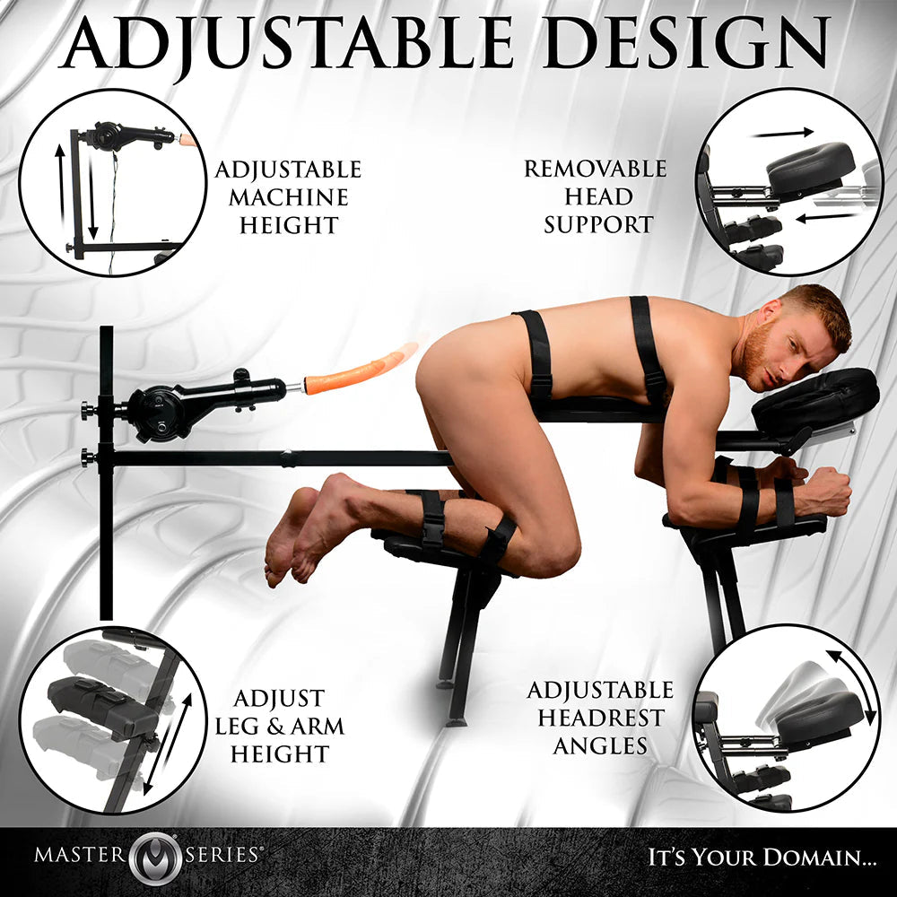 Master Series Obedience Bench with Sex Machine XR BRANDS