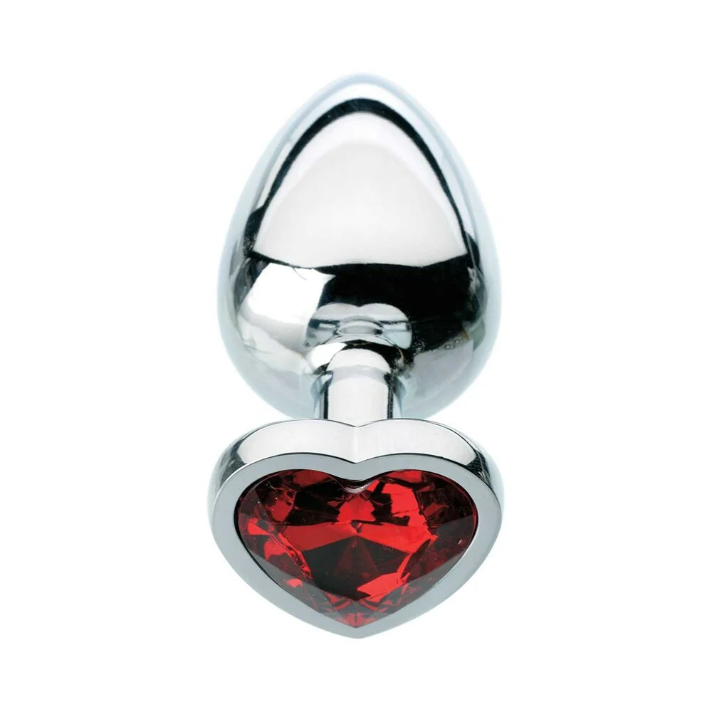 Adam &amp; Eve Red Hearts Gem Anal Plug ADAM &amp; EVE