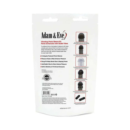 Adam &amp; Eve Vibrating Penis Sleeve Kit (Bag) ADAM &amp; EVE
