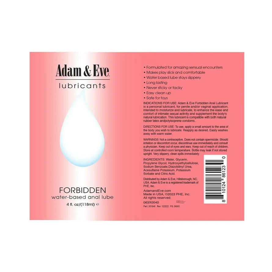 Forbidden Anal Lubricant - 8 oz SP BOUTIQUE Forbidden Anal Lubricant - 8 oz SP BOUTIQUE