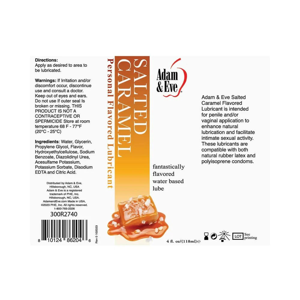 Adam &amp; Eve Flavored Lubricant Salted Caramel ADAM &amp; EVE