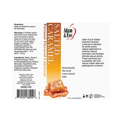 Adam &amp; Eve Flavored Lubricant Salted Caramel ADAM &amp; EVE