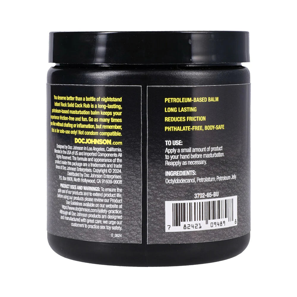 Rock Solid Cock Rub Cums In Handy Masturbation Balm DOC JOHNSON