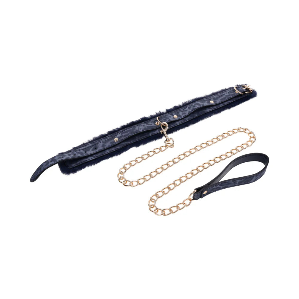 Sportsheets Sex &amp; Mischief Cougar Fur Collar &amp; Leash SPORTSHEETS