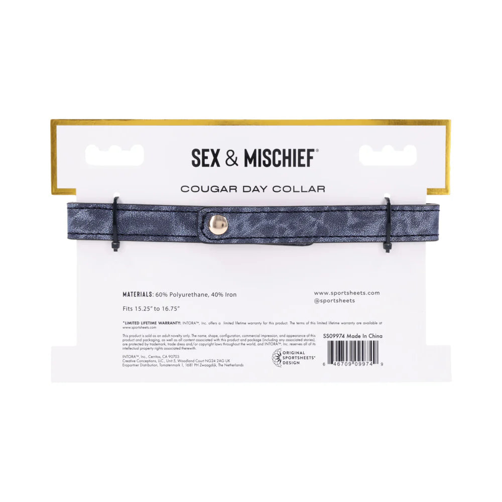 Sportsheets Sex &amp; Mischief Cougar Day Collar SPORTSHEETS