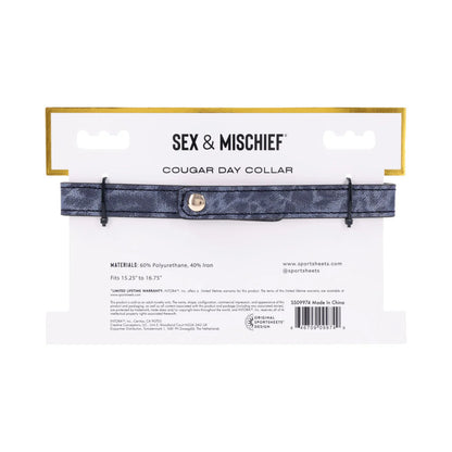 Sportsheets Sex &amp; Mischief Cougar Day Collar SPORTSHEETS