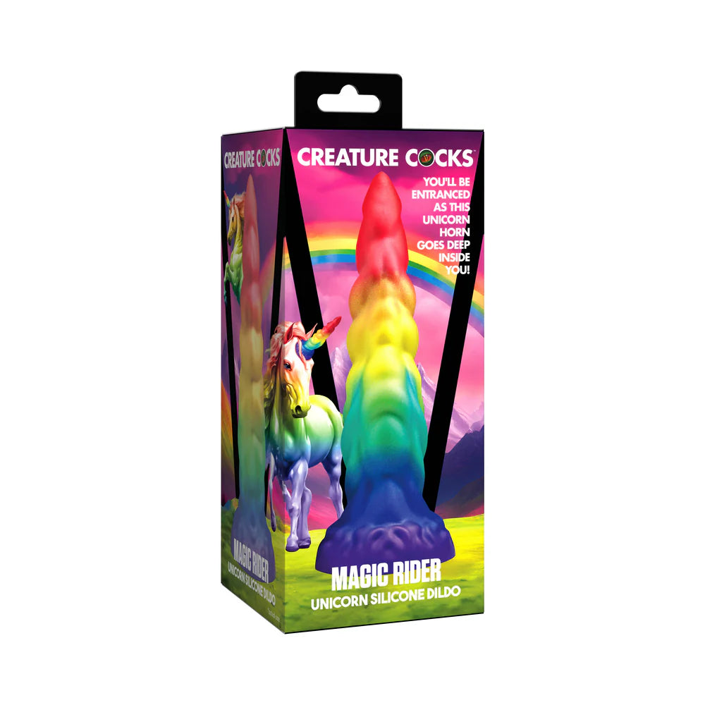 Creature Cocks Rainbow Horn Silicone Dildo CREATURE COCKS