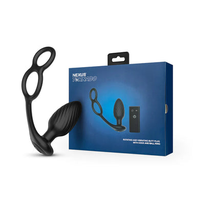 Nexus Tornado Cock and Ball Ring Rotating and Vibrating Butt Plug with Remote Control NEXUS