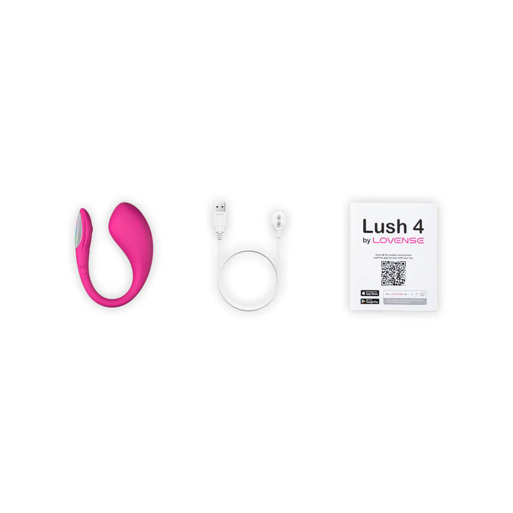 Lovense Lush 4 Bluetooth Remote-Controlled Egg Vibrator LOVENSE