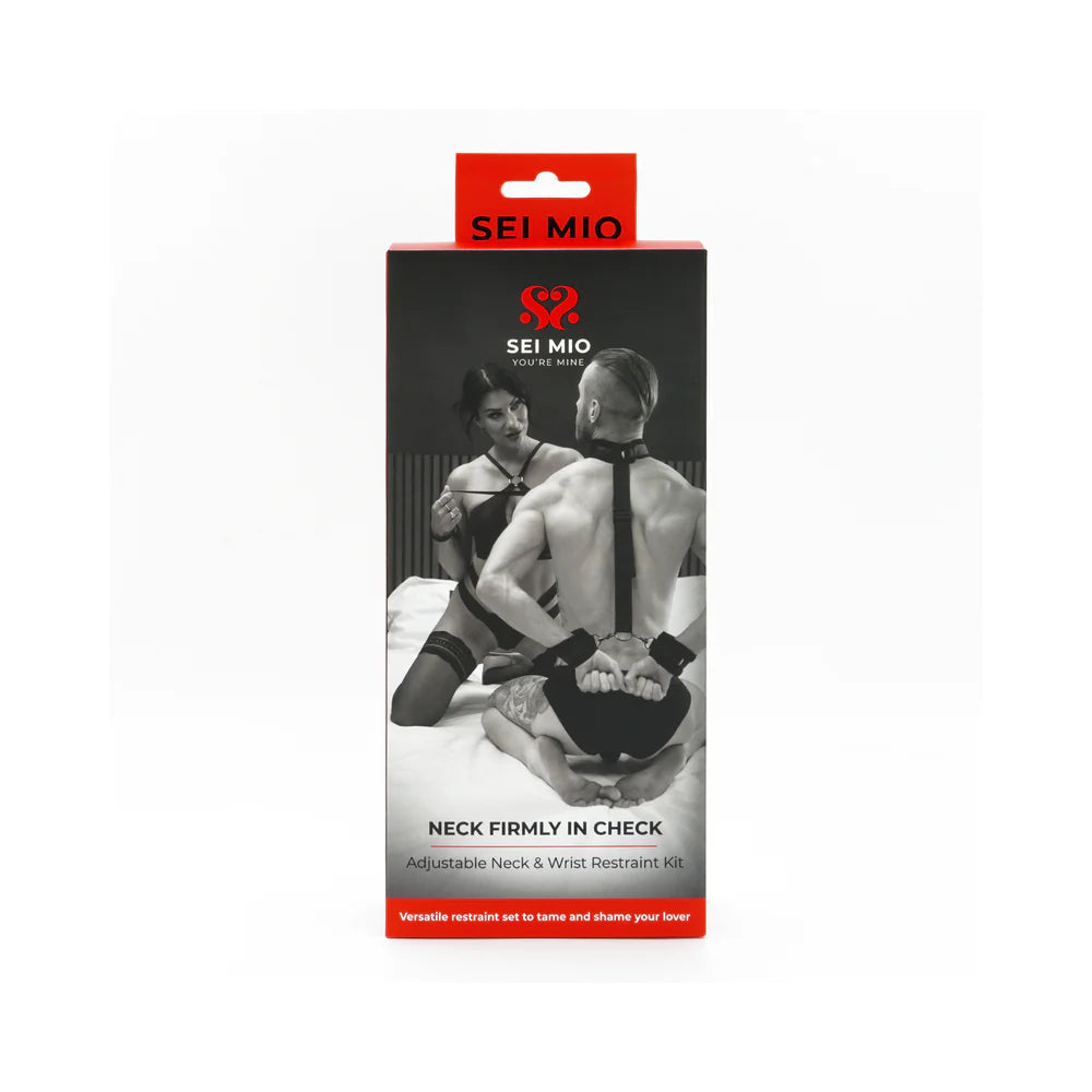 SEI MIO Neck Firmly in Check Adjustable Neck &amp; Wrist Restraint Kit CREATIVE CONCEPTIONS