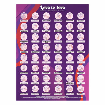 Love to Love Chasing Memories Scratch Off Intimate Bucket List LOVELY PLANET USA