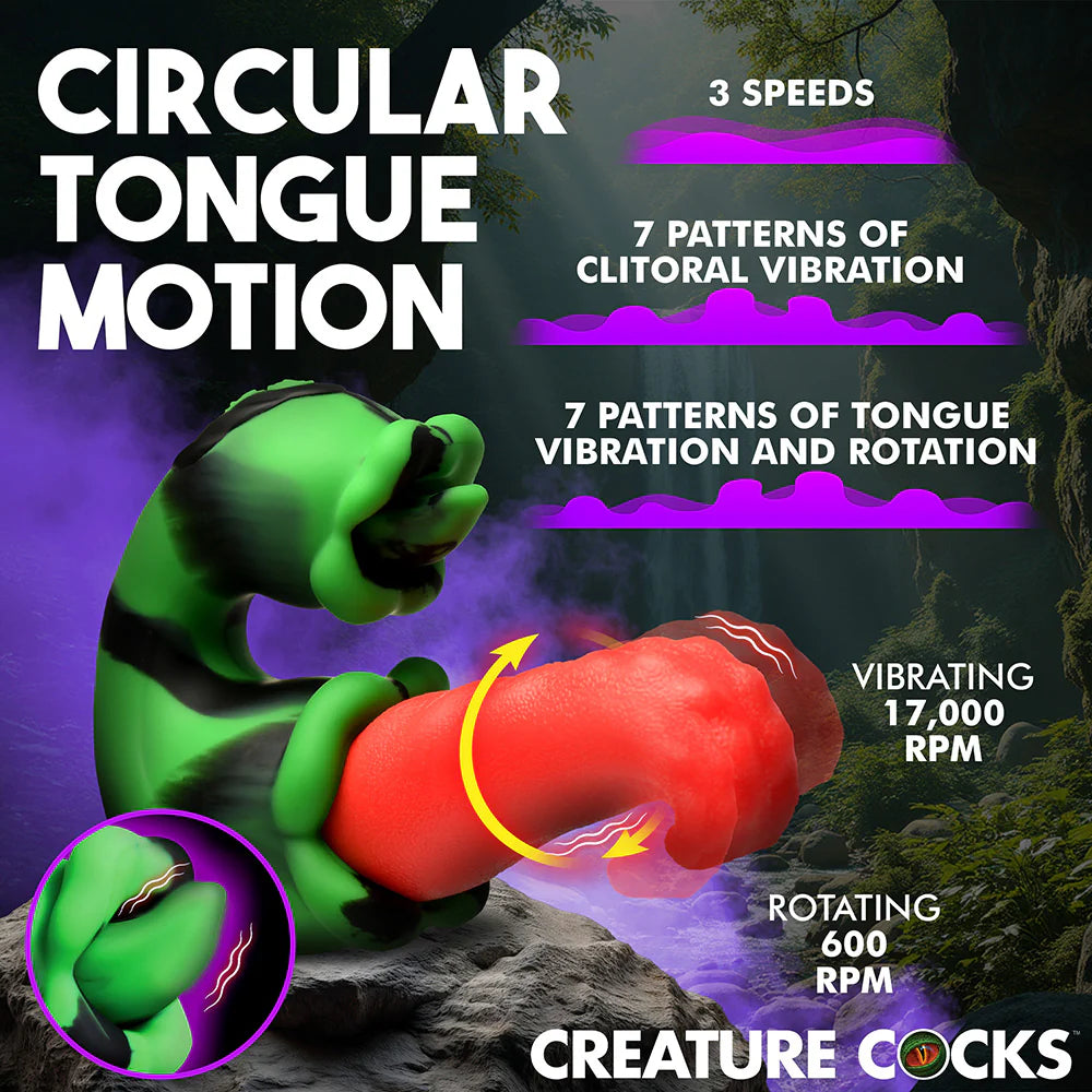 Creature Cocks Tongue Lasher Silicone Vibrator CREATURE COCKS