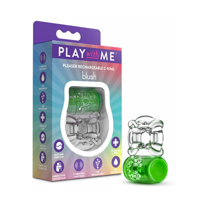 Play With Me Pleaser Rechargeable C-Ring BLUSH