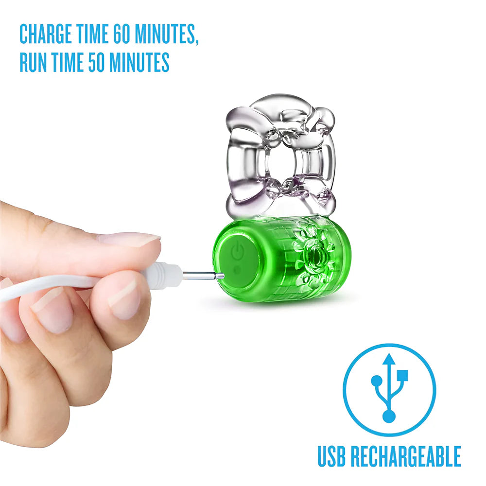 Play With Me Pleaser Rechargeable C-Ring BLUSH