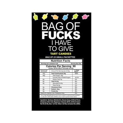 Bag Of Fucks I Have To Give Bag of 25 LITTLE GENIE