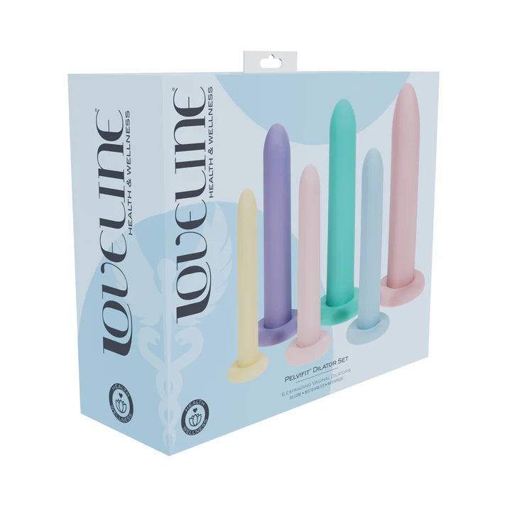 LoveLine PelviFit Expanding Vaginal Dilator Set Silicone Multicolor SHOTS