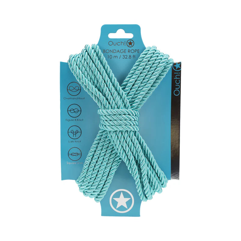 Ouch! Bondage Rope 10 m Nylon Blue OUCH!