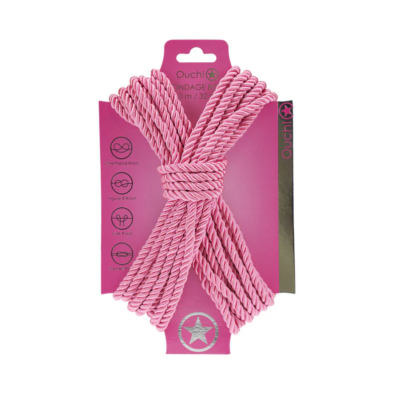 Ouch! Bondage Rope 10 m Nylon Pink OUCH!