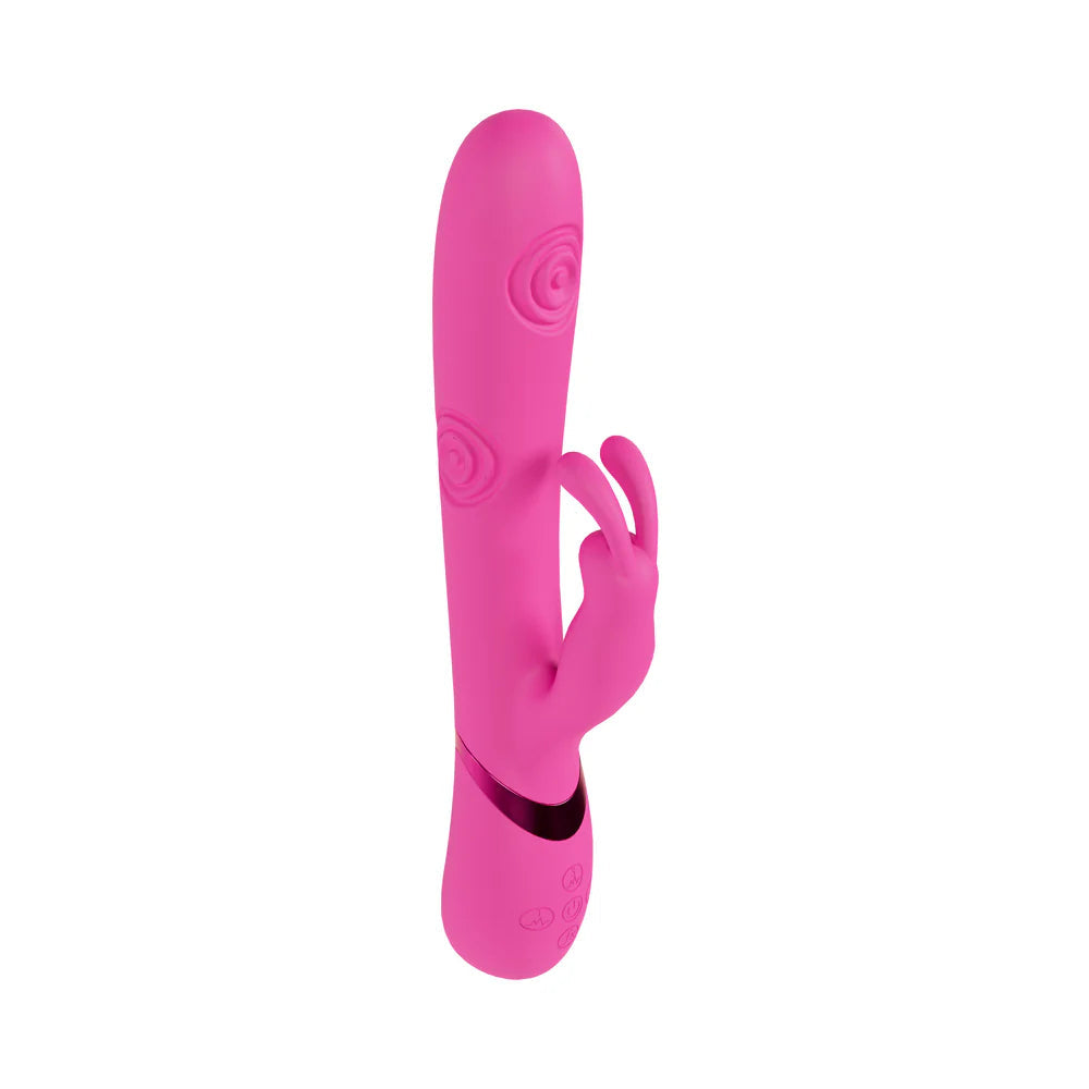 VIVE Mimi Rechargeable G-Spot Vibrating and Tapping Rabbit Pink SHOTS